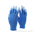 Hespax Hotsale Pu покрыл высокоэффективные трудовые перчатки